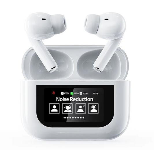 A9 Pro TWS Wireless Earbuds with Touchscreen Case & ANC Noise Cancellation (Master Copy)