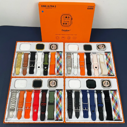 Fendior S300 Ultra 2 Smart Watch + Classic Earbuds with high quality – 49mm, Bluetooth Calling, Fitness Tracking, 7 Straps